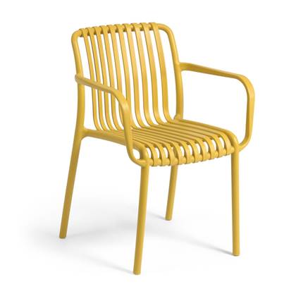 Kave Home - Isabellini tuinstoel geel