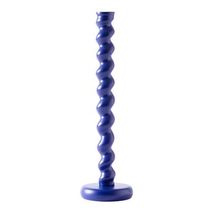 POLSPOTTEN Twister Kandelaar - XL - Donkerblauw