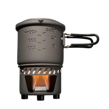 Esbit Outdoor Kooktoestel 585ml - Opbergtas - Aluminium - Solid Fuel Grijs