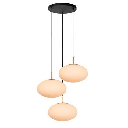 Lucide ELYSEE Hanglamp 3xE27 - Opaal