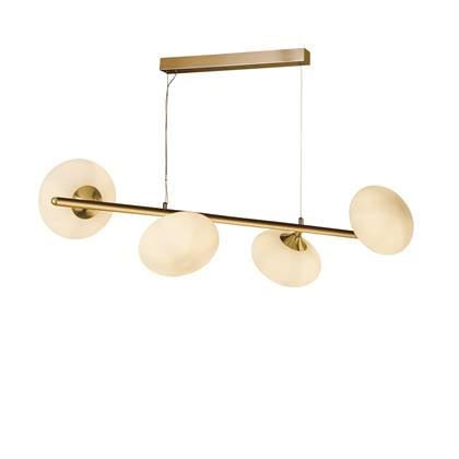 Searchlight Gouden hanglamp Pebble 4-lichts 94041-4GO