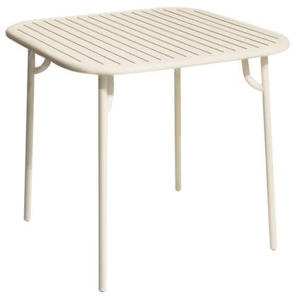 Petite Friture Week-end tuintafel 85x85 Ivory