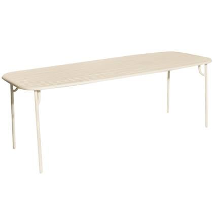 Petite Friture Week-end tuintafel 220x85 Ivory