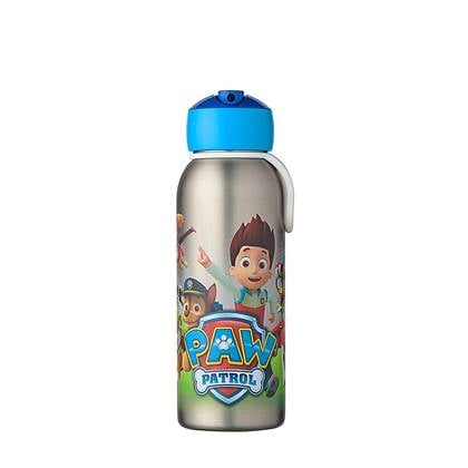 Isoleerfles flip-up Campus 350 ml - Paw Patrol Wit