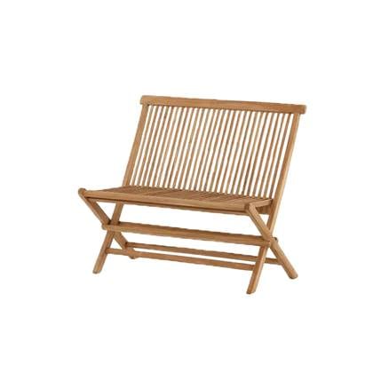 Nest outdoor Joan houten tuinbank naturel - 100 x 62 cm Goud