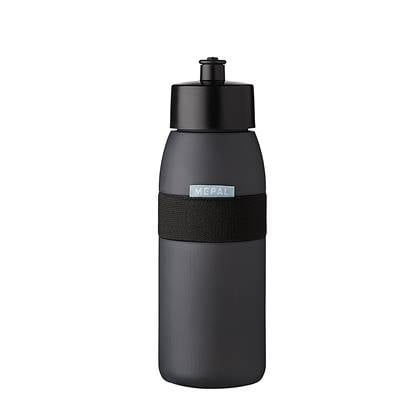 Bidon Ellipse 500 ml - Nordic black Zwart