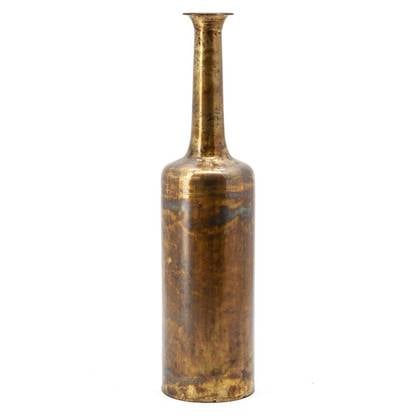 Furnilux - Nile vaas 1 Gold - 16 × 16 × 64 cm Goud