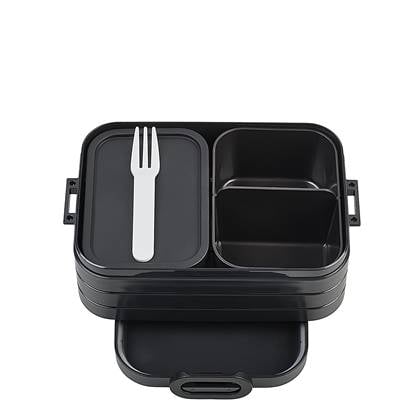 Bento lunchbox Take a Break midi - Nordic black Zwart