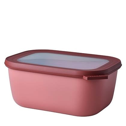 Multikom Cirqula rechthoekig 1500 ml - Vivid mauve Wit
