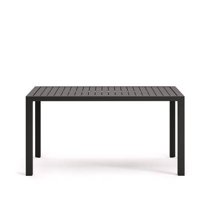 Kave Home - Culip buitentafel in aluminium met grijze afwerking 150 x