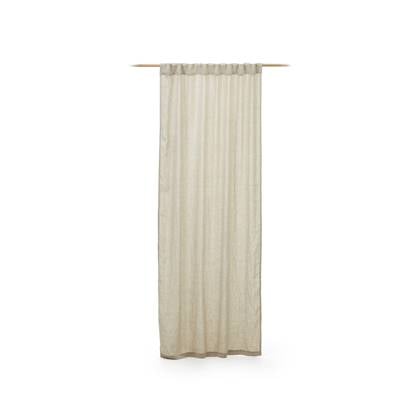 Kave Home - Gordijn Malavella 100% linnen beige 140 x 270 cm