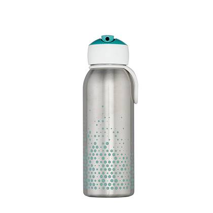 Isoleerfles flip-up Campus 350 ml - turquoise Blauw