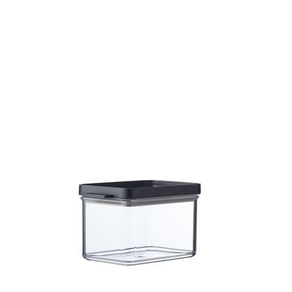 Bewaardoos Omnia rechthoekig 700 ml - black Zwart