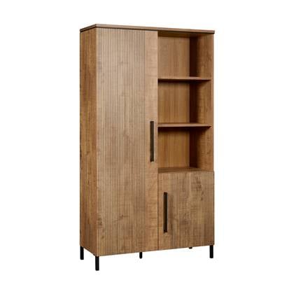 Woonexpress Wandkast Culemborg - Beige - MDF - 109x200x45cm (BxHxD)