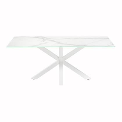 Kave Home Argo Eettafel - 180 x 100 cm - Wit