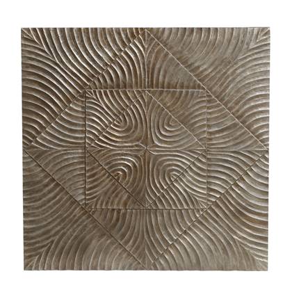 PTMD Azyz Silver MDF wallpanel carved square L