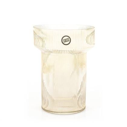 FURNILUX - Riba 4 vaas - Brown 21 x 21 x 28,5 cm Bruin