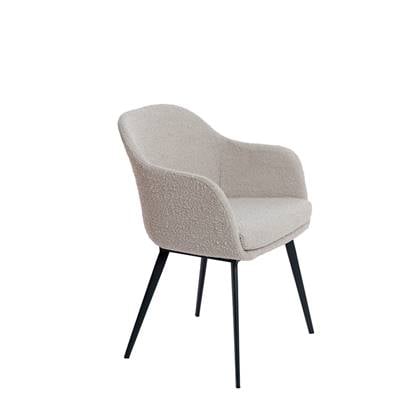 Light & Living Leone eetkamerstoel bouclé taupe