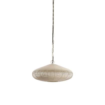 Light & Living Light&living Hanglamp Ø40x18 cm BAHOTO mat crème Wit