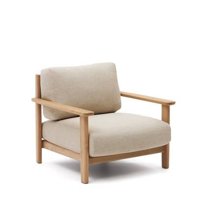 Kave Home - Fauteuil Tirant van FSC 100% massief teakhout