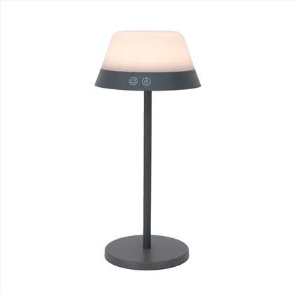 EGLO Meggiano Tafellamp - Draadloos - 32 cm - Grijs|Wit Wit, Grijs