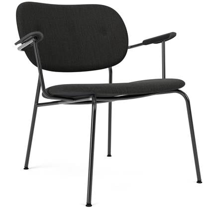 Audo Copenhagen Co fauteuil Re-wool Black 0198 zwart eiken