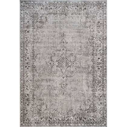 Interieur05 Vintage vloerkleed Ornament beige met franjes 160x230cm