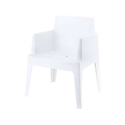 Van der Garde Tuinmeubelen VDG Siesta Box stapelbare stoel - Wit