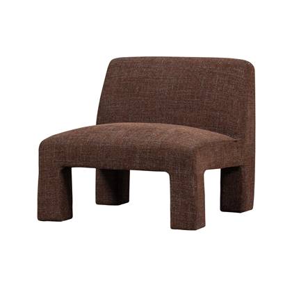 Woood Fauteuil Lavid - Polyester - Chestnut - 73x74x84