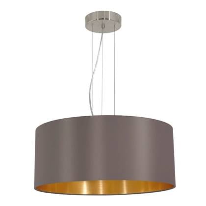 EGLO Hanglamp Maserlo 53 cm cappuccinokleurig 31608 Grijs