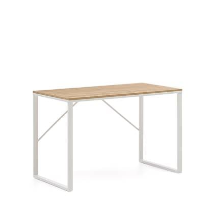 Kave Home - Rechthoekig bureau Talbot wit 120 x 60 cm