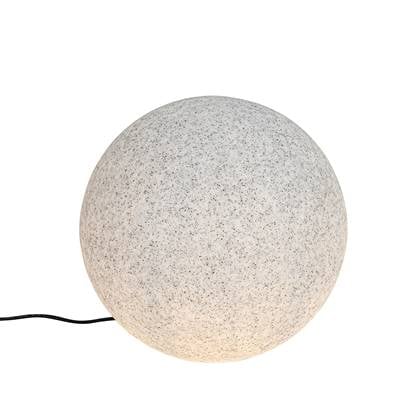 QAZQA Moderne buitenlamp grijs 45 cm IP65 - Nura