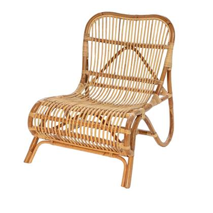 Giga Meubel Rotan Loungestoel Naturel Bohemian Relaxfauteuil