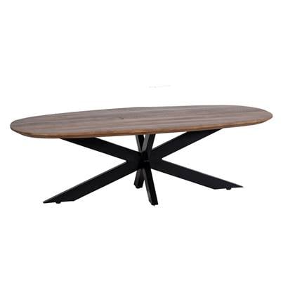 Giga Meubel Salontafel Jordan Bruin Deens Ovaal 130cm