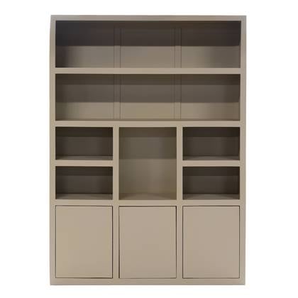 Giga Meubel Wandkast Beige Mangohout 160x46x220cm