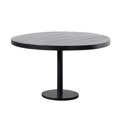 Giga Meubel eettafel Rond Zwart 110x110x78 Dinand