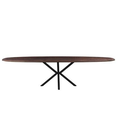 Giga Meubel Eettafel Bruin Ovaal Mangohout 300cm Tafel Lissabon