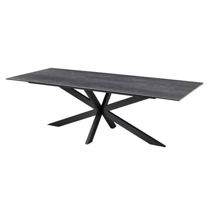 Giga Meubel - Keramische Eettafel 240cm Grijs - Metalen Onderstel