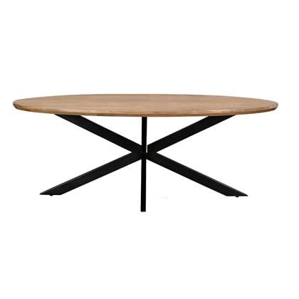 House Nordic - Eettafel Ovaal 160cm - Naturel Mangohout - Jesper