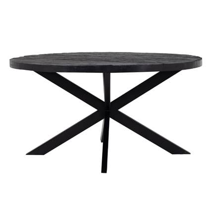 Giga Meubel - Eettafel Jay Rond Zwart 150cm