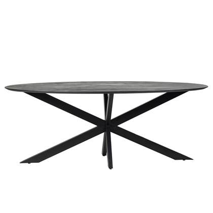 Giga Meubel Eettafel Ovaal 200cm X-poot Eettafel Ziggy