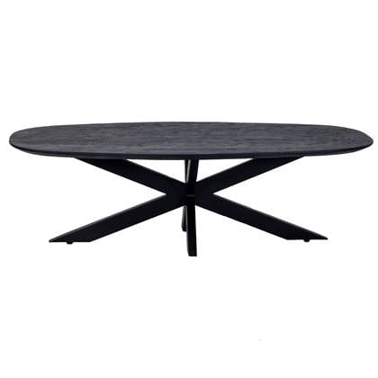 Giga Meubel - Salontafel Jordan Zwart Deens Ovaal 130cm