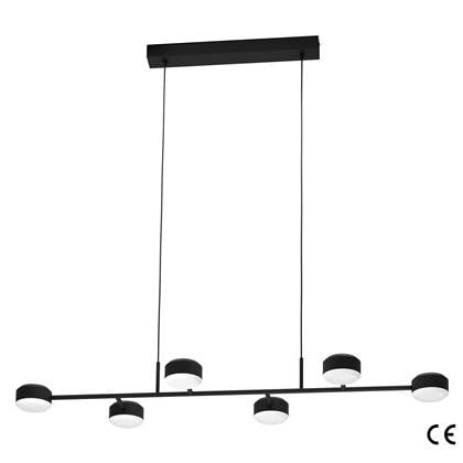 EGLO Clavellina Hanglamp - LED - 120 cm - Zwart|Wit - Dimbaar