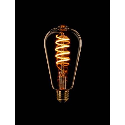ETH Edison ST64 Filament spiraal LED 7.5w E27 240v 2200k dimbaar goud