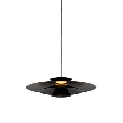 QAZQA Design hanglamp zwart incl. LED 3-staps dimbaar - Pauline