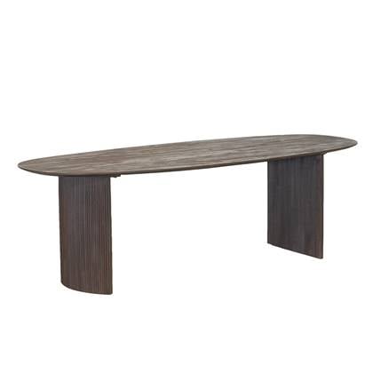 Giga Meubel - Eettafel 200cm Deens Ovaal - Donkerbruin - Mangohout