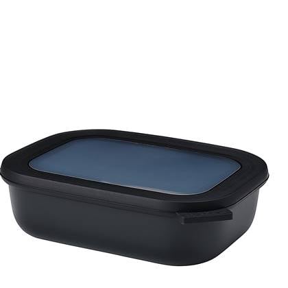 Multikom Cirqula rechthoekig 1000 ml - Nordic black Zwart