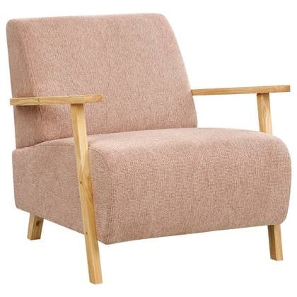 Beliani - LESJA - Fauteuil - Roze - Stof