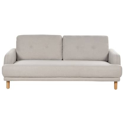 Beliani - TUVE - Driezitsbank - Taupe - Polyester