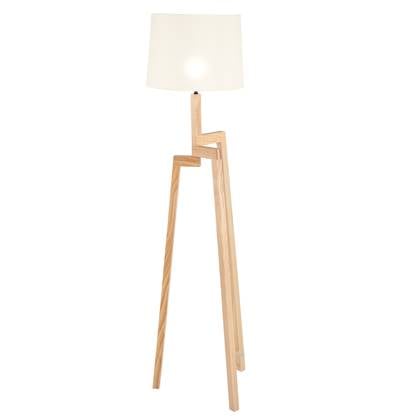 Lightning Moderne Vloerlamp 1-l. 3-poot Wit